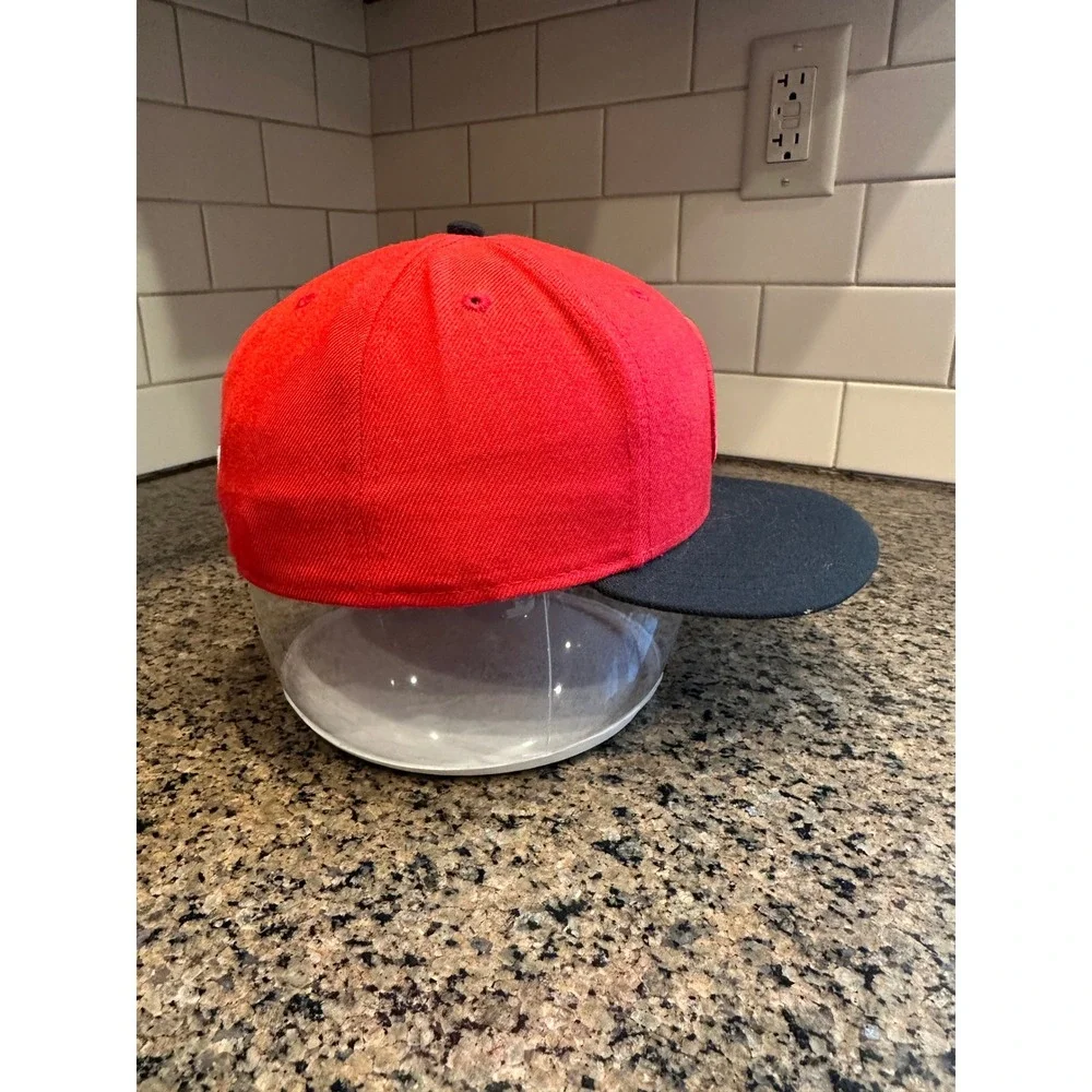 Toronto Raptors New Era 59FIFTY Fitted Hat 7 5/8 Red Black Wool Blend